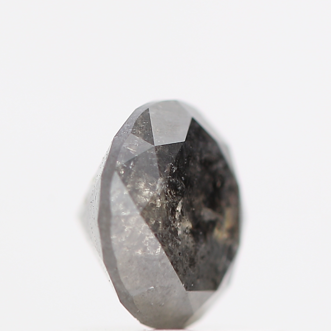 0.70 Carat Fancy Gray Round Brilliant Cut Natural Loose Diamond 